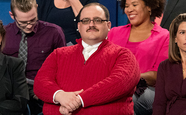 Kenneth Bone sits in the audience before the start of the second presidential debate at Washington University, Sunday, Oct. 9, 2016, in St. Louis. (AP Photo/Andrew Harnik)