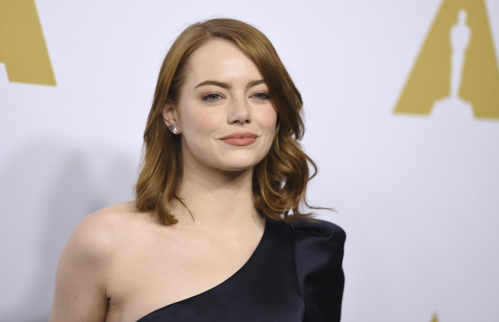 Emma Stone arrives at the 89th Academy Awards Nominees Luncheon at The Beverly Hilton Hotel on Monday, Feb. 6, 2017, in Beverly Hills, Calif. (Photo by Jordan Strauss/Invision/AP)