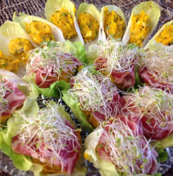 꽃처럼 어여쁜 단호박 카나페