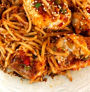 쫄깃함과 아삭함의 환상 궁합, 코다리 숙주찜